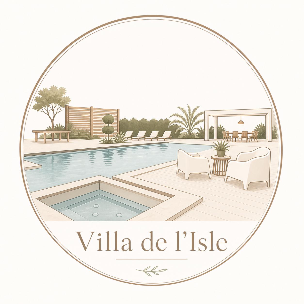 Logo Villa de l'Isle, location de prestige à Camps-sur-l'Isle